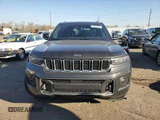 2023 Jeep Grand Cherokee Overland with VIN 1C4RJHDG4P8847576, listed as a Copart auction lot 42959755 with 21,464 mi miles and Salvage title. Bid and sale history available at DreamBid. Image 5.