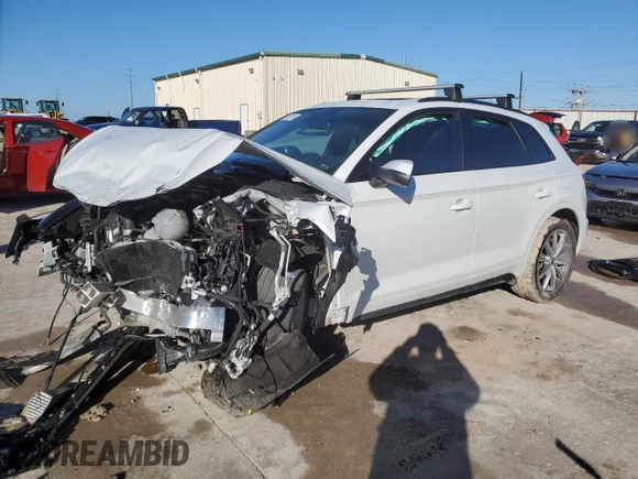 2022 Audi Q5 S line Prestige with VIN WA1F2AFY4N2022855, listed as a Copart auction lot 86198714 with 0 mi miles and Salvage Title. Bid and sale history available at carsss.com. Image 1.