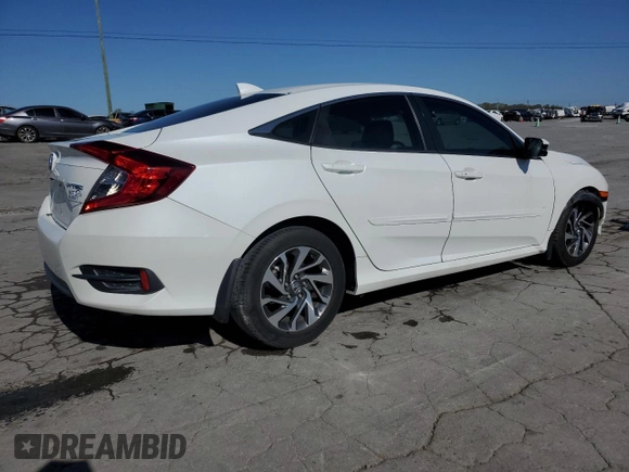 2018 Honda Civic EX with VIN 2HGFC2F74JH552276, listed as a Copart auction lot 52356985 with 64,650 mi miles and Salvage Title. Bid and sale history available at DreamBid. Image 3.