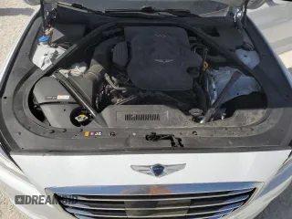 2017 Genesis G80 3.8L with VIN KMHGN4JE6HU193658, listed as a Copart auction lot 74342984 with 0 mi miles and Salvage Title. Bid and sale history available at carsss.com. Image 11.