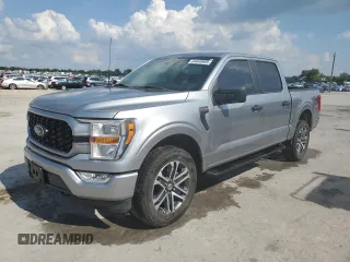 2022 Ford F-150 XL with VIN 1FTFW1E56NKF23733, listed as a Copart auction lot 64649955 with 26,851 mi miles and Salvage title. Bid and sale history available at DreamBid. Image 1.