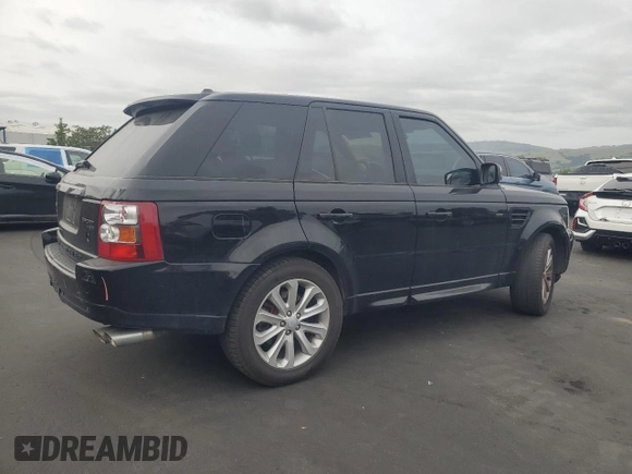 2008 Land Rover Range Rover Sport HSE with VIN SALSF254X8A136214, listed as a Copart auction lot 54606455 with 224,240 mi miles and Salvage Title. Bid and sale history available at carsss.com. Image 3.
