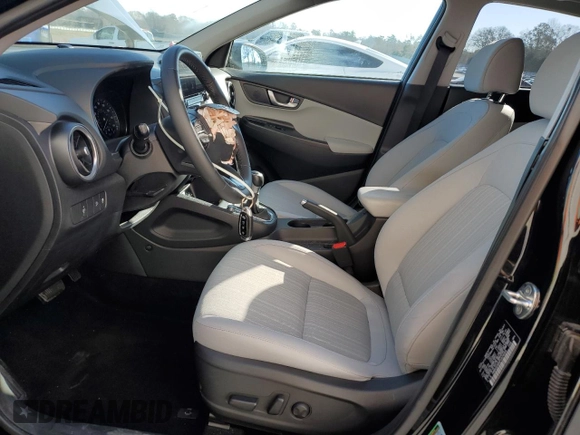 2023 Hyundai Kona SEL with VIN KM8K32ABXPU974059, listed as a Copart auction lot 46161695 with 29,762 mi miles and Salvage Title. Bid and sale history available at DreamBid. Image 7.