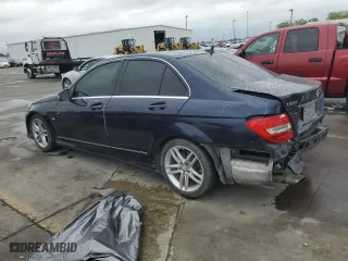 2012 Mercedes-Benz C-Class C 250 Sport with VIN WDDGF4HB7CA654962, listed as a Copart auction lot 51278855 with 182,526 mi miles and Salvage Title. Bid and sale history available at carsss.com. Image 2.