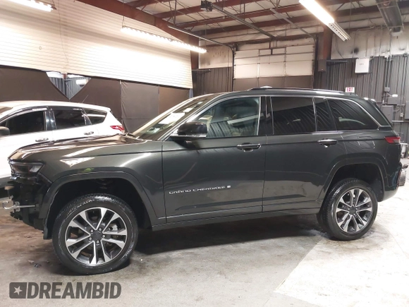 2023 Jeep Grand Cherokee Overland with VIN 1C4RJHDG0P8701157, listed as a IAAI auction lot 42080201 with 24,709 mi miles and . Bid and sale history available at DreamBid. Image 15.