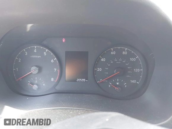 2022 Hyundai Accent SE with VIN 3KPC24A6XNE183245, listed as a IAAI auction lot 42216371 with 20,599 mi miles and . Bid and sale history available at DreamBid. Image 7.