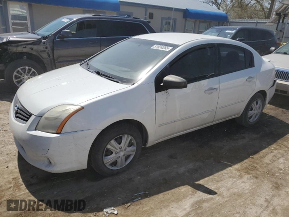 2012 Nissan Sentra S with VIN 3N1AB6AP9CL616383, listed as a Copart auction lot 51924265 with 168,147 mi miles and Salvage Title. Bid and sale history available at DreamBid. Image 1.