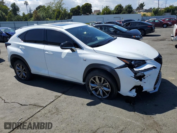 2021 Lexus NX 300 F Sport z VIN JTJSARBZ1M2197368, wystawiony jako Copart lot #56800605 z przebiegiem 33 228 mil mil oraz Szkoda całkowita • Salvage title. Historia ofert i sprzedaży dostępna na DreamBid. Obrazek 4.