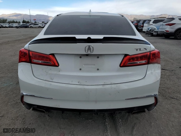 2020 Acura TLX with VIN 19UUB2F3XLA002394, listed as a Copart auction lot 77023934 with 44,512 mi miles and Salvage Title. Bid and sale history available at carsss.com. Image 6.