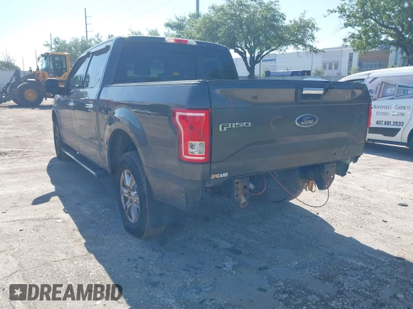 2015 Ford F-150 XL with VIN 1FTEW1CG2FFC70680, listed as a IAAI auction lot 41871782 with 143,875 mi miles. Bid and sale history available at carsss.com. Image 3.