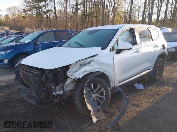 2019 Hyundai Santa Fe SE with VIN 5NMS2CAD6KH114027, listed as a IAAI auction lot 41874556 with 125,729 mi miles. Bid and sale history available at carsss.com. Image 21.