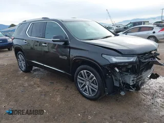 2022 Chevrolet Traverse High Country z VIN 1GNEVNKW4NJ174300, wystawiony jako IAAI lot #40675860 z przebiegiem 20 465 mil mil oraz . Historia ofert i sprzedaży dostępna na DreamBid. Obrazek 1.
