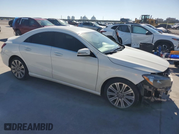 2018 Mercedes-Benz CLA 250 with VIN WDDSJ4EB2JN606210, listed as a Copart auction lot 49222975 with 96,774 mi miles and Salvage Title. Bid and sale history available at DreamBid. Image 4.