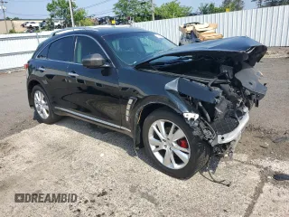 2013 Infiniti FX z VIN JN8CS1MW3DM170755, wystawiony jako Copart lot #61938535 z przebiegiem Nie podano mil oraz Szkoda całkowita • Salvage title. Historia ofert i sprzedaży dostępna na DreamBid. Obrazek 4.