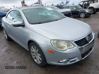 2009 Volkswagen Eos Komfort with VIN WVWBA71F29V016167, listed as a IAAI auction lot 41521053 with 110,516 mi miles and . Bid and sale history available at DreamBid. Image 1.