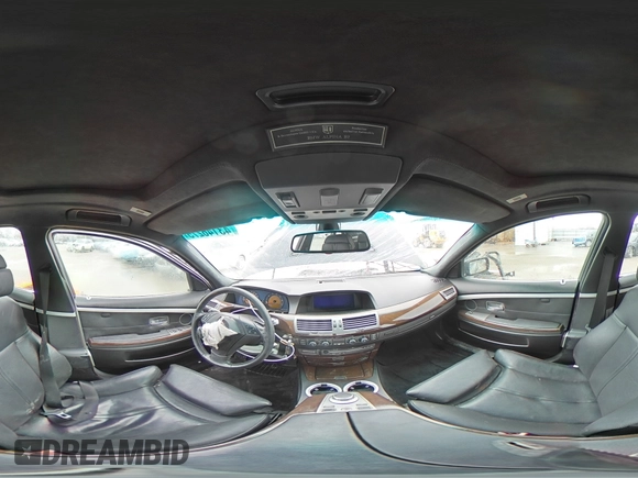 2008 BMW 7 Series 750i with VIN WBAHL83528DT89581, listed as a Copart auction lot 43146275 with Not Provided miles and Salvage Title. Bid and sale history available at DreamBid. Image 13.