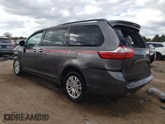 2017 Toyota Sienna XLE Auto Access Seat с VIN 5TDYZ3DC8HS832791, выставлен на аукционе Copart как лот 52372865 с пробегом 270 739 миль миль и Списание • Salvage title. История ставок и продаж доступна на DreamBid. Изображение 2.
