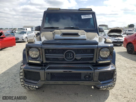 2002 Mercedes-Benz G-Class with VIN WDCYR49E12X133935, listed as a Copart auction lot 53904205 with 0 mi miles and Salvage Title. Bid and sale history available at carsss.com. Image 5.