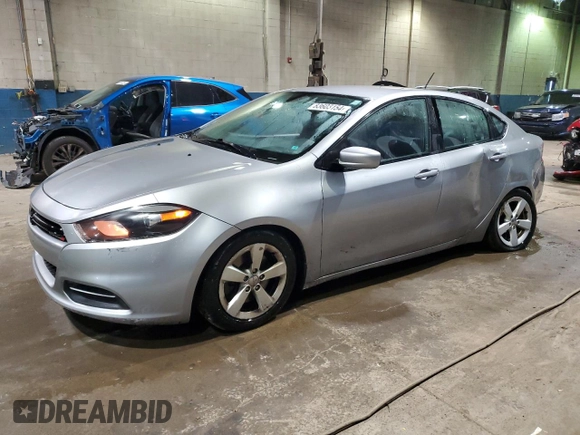 2015 Dodge Dart SXT with VIN 1C3CDFBB8FD344488, listed as a Copart auction lot 83603154 with 129,646 mi miles and Clean Title. Bid and sale history available at DreamBid. Image 1.