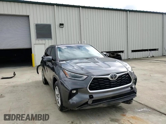 2021 Toyota Highlander L with VIN 5TDCZRAH4MS534715, listed as a Copart auction lot 56737705 with 53,541 mi miles and Salvage title. Bid and sale history available at DreamBid. Image 14.