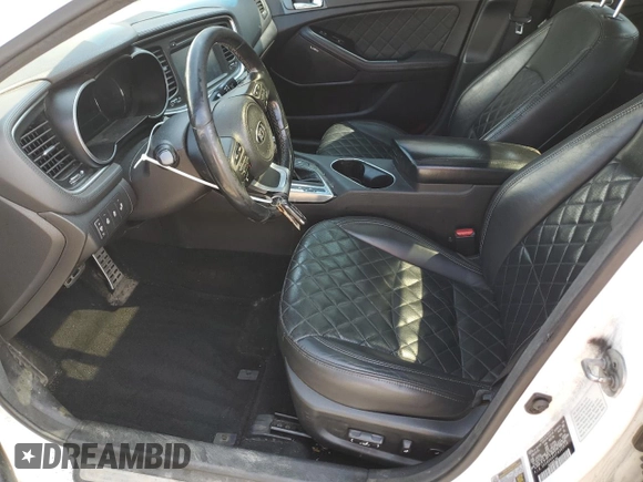 2015 Kia Optima SXL Turbo with VIN 5XXGR4A6XFG369616, listed as a Copart auction lot 54084065 with 155,497 mi miles and Salvage title. Bid and sale history available at DreamBid. Image 7.