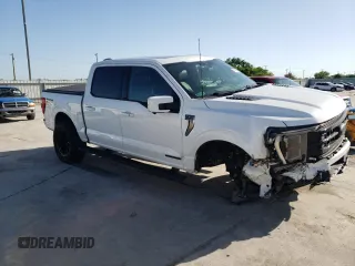 2023 Ford F-150 XL with VIN 1FTFW1EDXPFA18975, listed as a Copart auction lot 49254565 with 15,647 mi miles and Salvage Title. Bid and sale history available at carsss.com. Image 4.