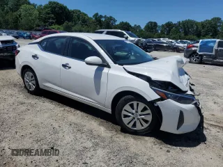 2025 Nissan Sentra S with VIN 3N1AB8BV1SY230678, listed as a Copart auction lot 58094955 with 11,700 mi miles and Salvage title. Bid and sale history available at DreamBid. Image 4.