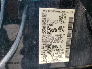 2007 Nissan Titan SE with VIN 1N6BA07A67N210908, listed as a Copart auction lot 48700705 with 162,395 mi miles and Salvage title. Bid and sale history available at DreamBid. Image 12.