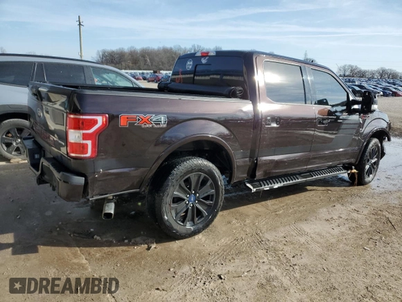 2019 Ford F-150 XL with VIN 1FTEW1E40KFB45531, listed as a Copart auction lot 48167455 with 108,434 mi miles and Salvage Title. Bid and sale history available at carsss.com. Image 3.