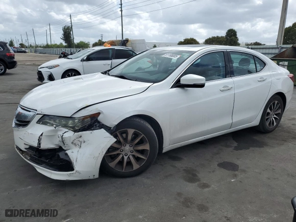 2016 Acura TLX Tech with VIN 19UUB1F54GA005387, listed as a Copart auction lot 51188005 with 64,314 mi miles and Salvage Title. Bid and sale history available at carsss.com. Image 1.
