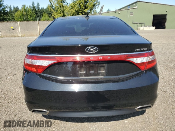 2017 Hyundai Azera with VIN KMHFG4JG2HA588977, listed as a Copart auction lot 61007035 with 76,379 mi miles and Salvage title. Bid and sale history available at DreamBid. Image 6.