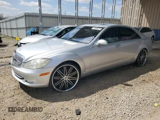 2008 Mercedes-Benz S-Class 5.5L V8 with VIN WDDNG86XX8A158958, listed as a Copart auction lot 52972895 with 142,932 mi miles and Clean Title. Bid and sale history available at carsss.com. Image 1.