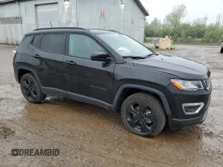 2021 Jeep Compass Altitude with VIN 3C4NJDBB7MT517572, listed as a Copart auction lot 57834785 with 23,523 mi miles and Non repairable. Bid and sale history available at DreamBid. Image 4.