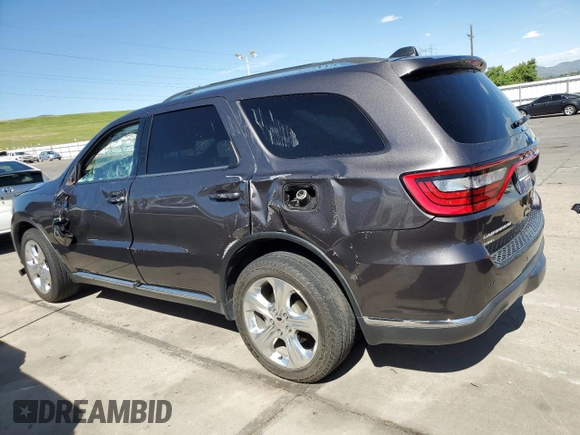 2014 Dodge Durango Limited z VIN 1C4SDJDT9EC394501, wystawiony jako Copart lot #58161754 z przebiegiem 86 066 mil mil oraz Czysty tytuł • Clean title. Historia ofert i sprzedaży dostępna na DreamBid. Obrazek 2.