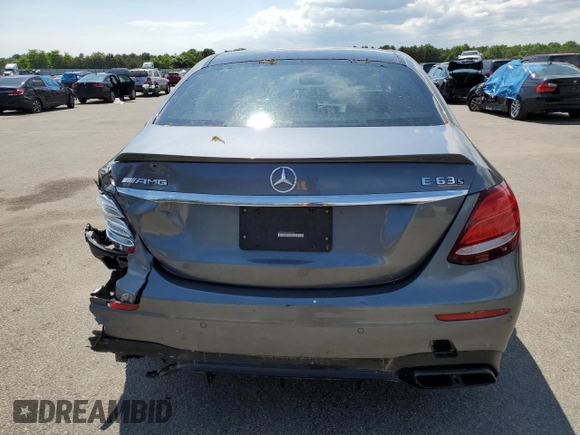 2019 Mercedes-Benz E 63 S AMG with VIN WDDZF8KB2KA689531, listed as a Copart auction lot 58630144 with 56,796 mi miles and Salvage Title. Bid and sale history available at DreamBid. Image 6.