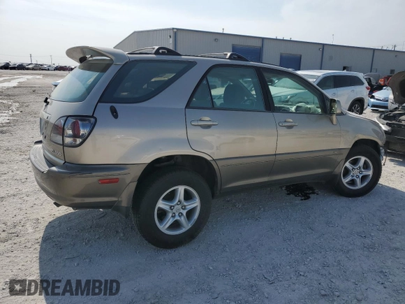 2002 Lexus RX 300 with VIN JTJGF10U820141095, listed as a Copart auction lot 63278074 with 182,578 mi miles and Salvage Title. Bid and sale history available at carsss.com. Image 3.