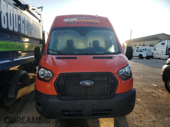 2024 Ford Transit Cargo with VIN 1FTBR1X87RKA01888, listed as a Copart auction lot 48163705 with Not Provided miles and Salvage Title. Bid and sale history available at carsss.com. Image 5.