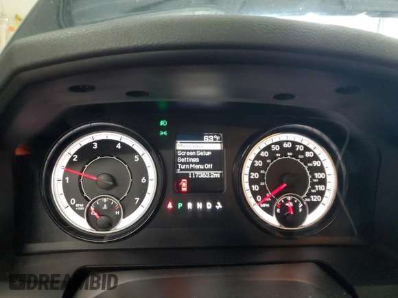 2018 Ram 1500 Express with VIN 1C6RR7FG7JS199331, listed as a Copart auction lot 52584775 with 117,383 mi miles and Salvage Title. Bid and sale history available at carsss.com. Image 9.