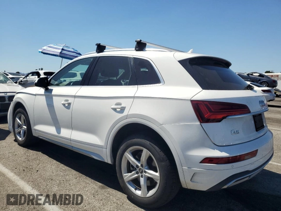2021 Audi Q5 Premium z VIN WA1AAAFY3M2003693, wystawiony jako Copart lot #56363285 z przebiegiem 71 578 mil mil oraz Szkoda całkowita • Salvage title. Historia ofert i sprzedaży dostępna na DreamBid. Obrazek 2.