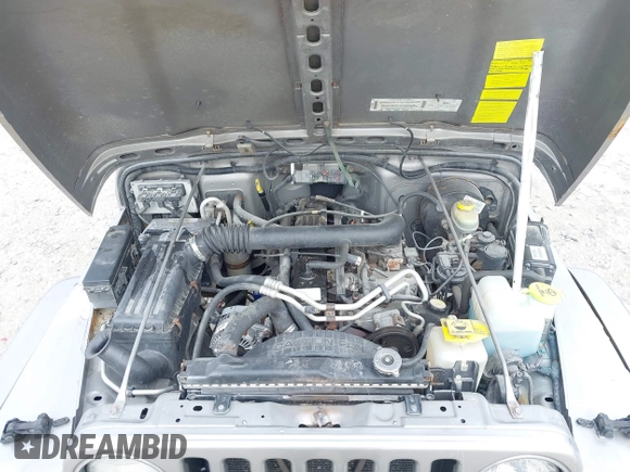 2001 Jeep Wrangler Sport z VIN 1J4FA49S31P349269, wystawiony jako IAAI lot #41427014 z przebiegiem 112 421 mil mil oraz . Historia ofert i sprzedaży dostępna na DreamBid. Obrazek 10.