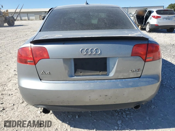 2006 Audi A4 2.0T with VIN WAUDF78E56A151389, listed as a Copart auction lot 75891554 with 123,388 mi miles and Clean Title. Bid and sale history available at carsss.com. Image 6.