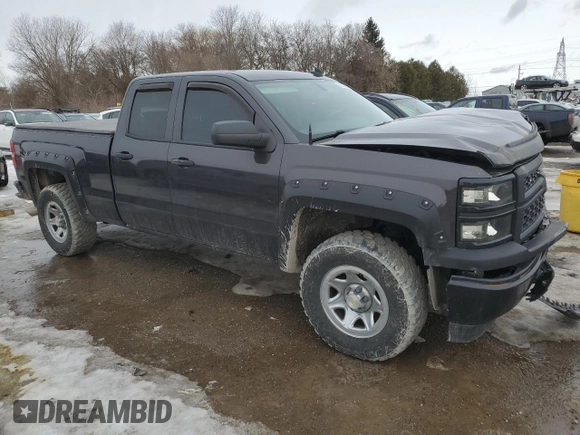 2014 Chevrolet Silverado 1500 Work Truck with VIN 1GCVKPEC9EZ209865, listed as a Copart auction lot 46626385 with 211,777 mi miles and Clean Title. Bid and sale history available at DreamBid. Image 4.