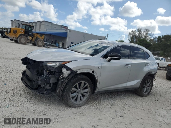 2017 Lexus NX 200t with VIN JTJYARBZ9H2077303, listed as a Copart auction lot 62014305 with 82,508 mi miles and Salvage title. Bid and sale history available at DreamBid. Image 1.