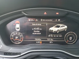 2018 Audi A5 Sportback Premium Plus with VIN WAUENCF5XJA098796, listed as a Copart auction lot 51965514 with 79,245 mi miles. Bid and sale history available at carsss.com. Image 9.