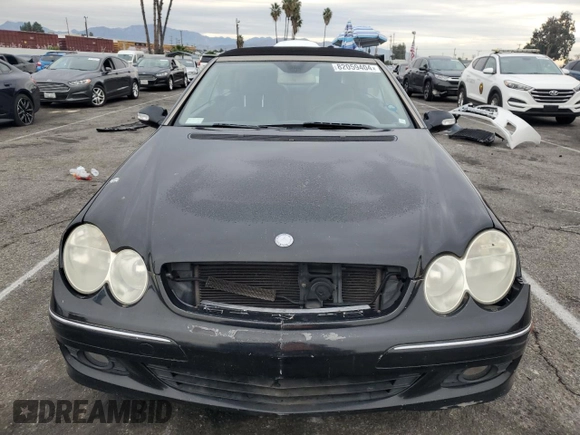 2008 Mercedes-Benz CLK 350 with VIN WDBTK56F28F250346, listed as a Copart auction lot 82059404 with 124,621 mi miles and Clean title. Bid and sale history available at DreamBid. Image 5.