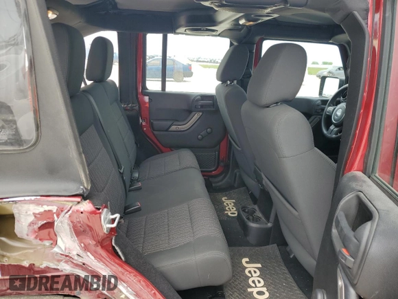 2012 Jeep Wrangler Unlimited Sport with VIN 1C4BJWDG5CL158739, listed as a Copart auction lot 51334975 with 31,818 mi miles and Salvage Title. Bid and sale history available at carsss.com. Image 11.