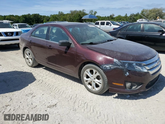 2012 Ford Fusion SE with VIN 3FAHP0HAXCR370569, listed as a Copart auction lot 55242485 with 113,222 mi miles and Clean Title. Bid and sale history available at DreamBid. Image 4.