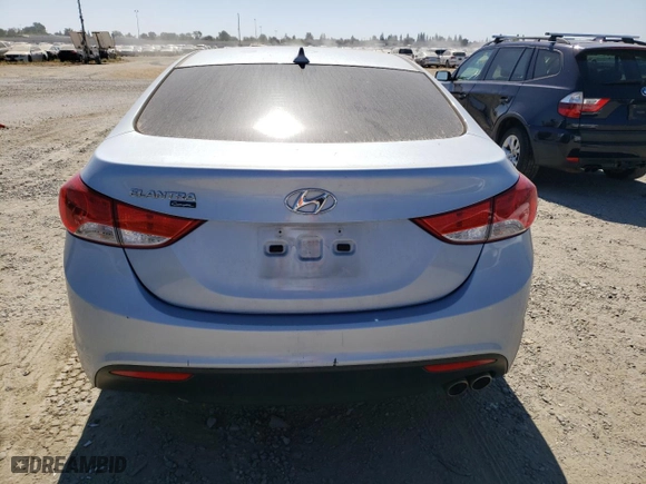 2013 Hyundai Elantra Coupe GS PZEV with VIN KMHDH6AE7DU000272, listed as a Copart auction lot 73430894 with 73,333 mi miles and Salvage Title. Bid and sale history available at carsss.com. Image 6.