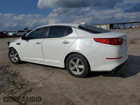 2015 Kia Optima LX z VIN KNAGM4A7XF5640151, wystawiony jako Copart lot #54538515 z przebiegiem 97 610 mil mil oraz Szkoda całkowita • Salvage title. Historia ofert i sprzedaży dostępna na DreamBid. Obrazek 2.