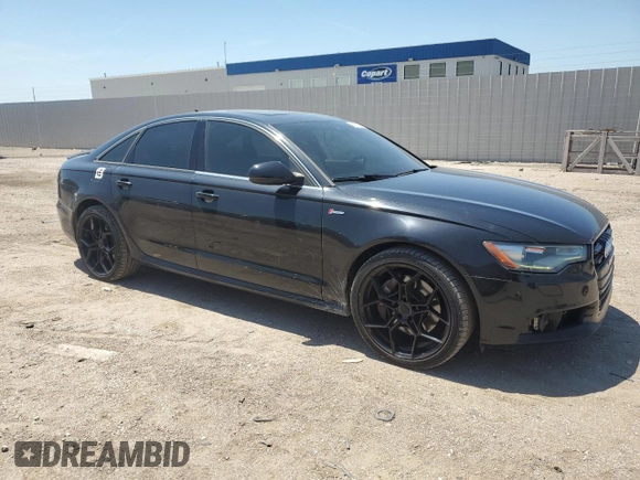 2013 Audi A6 Prestige with VIN WAUJGAFC7DN040430, listed as a Copart auction lot 64809575 with 112,123 mi miles and Salvage title. Bid and sale history available at DreamBid. Image 4.